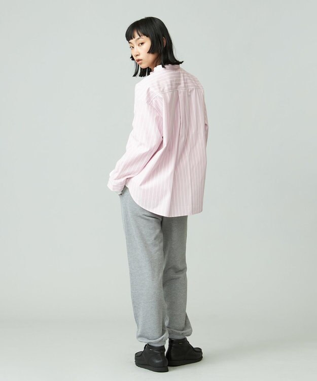 J.PRESS YORK STREET 【UNISEX】ワンポイントスウェットパンツ ライトグレー系