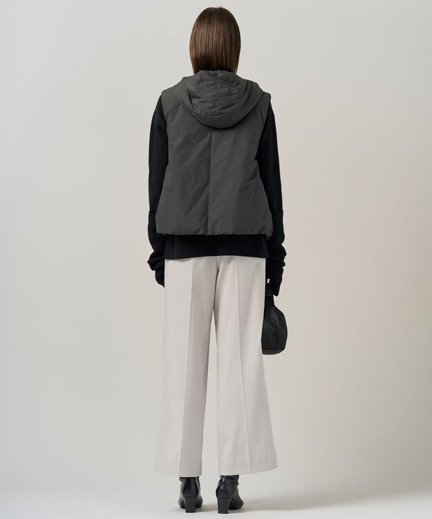 ICB 【撥水加工】ADSダウン フーデット ベスト チャコールグレー系