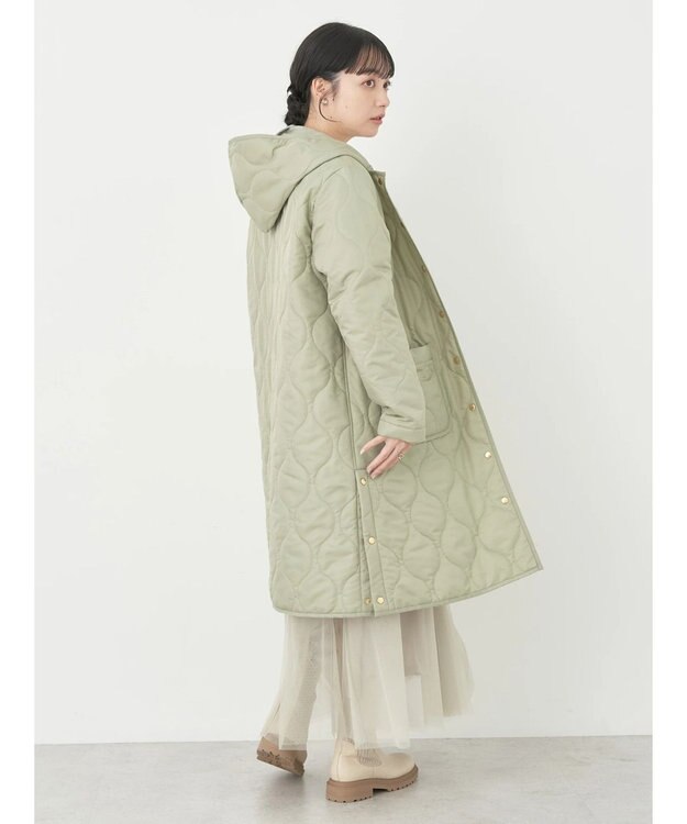 earth music&ecology ２ｗａｙキルティングコート Khaki