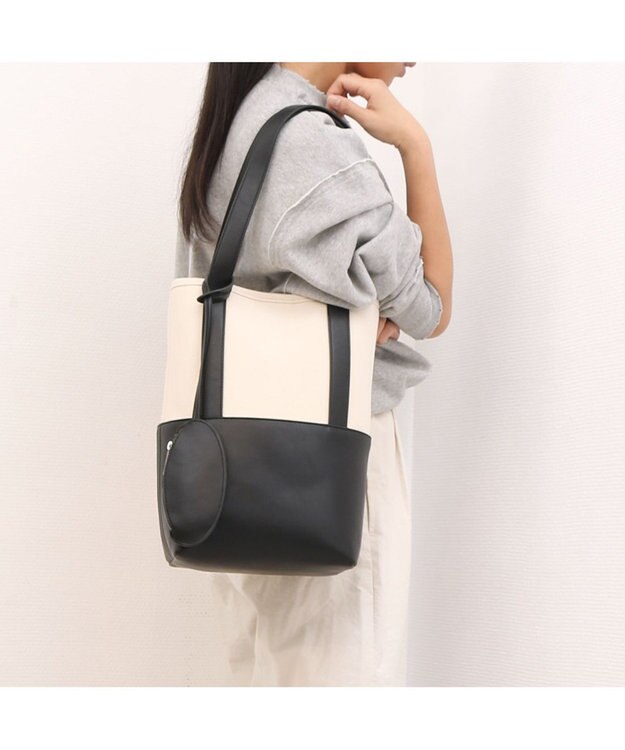 UNBILLION カシュカシュ cachecache / サニーデイキャンバスバケツトート ブラック