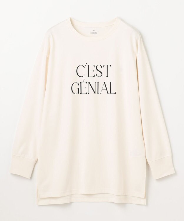 ANY ロゴロングスリーブTシャツ アイボリー