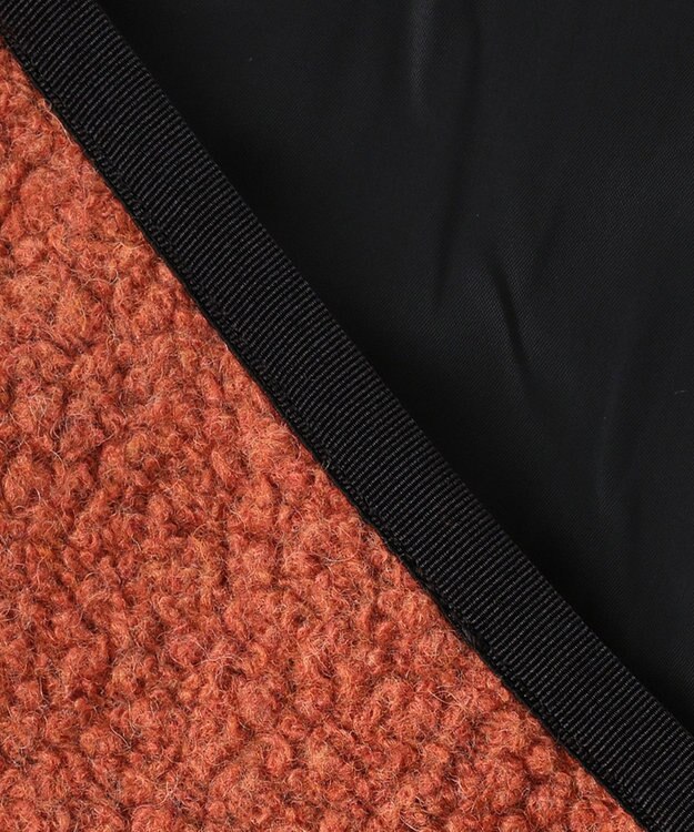 JOSEPH ABBOUD MOUNTAIN 【UNISEX】サスティナブル ボアブルゾン オレンジ系