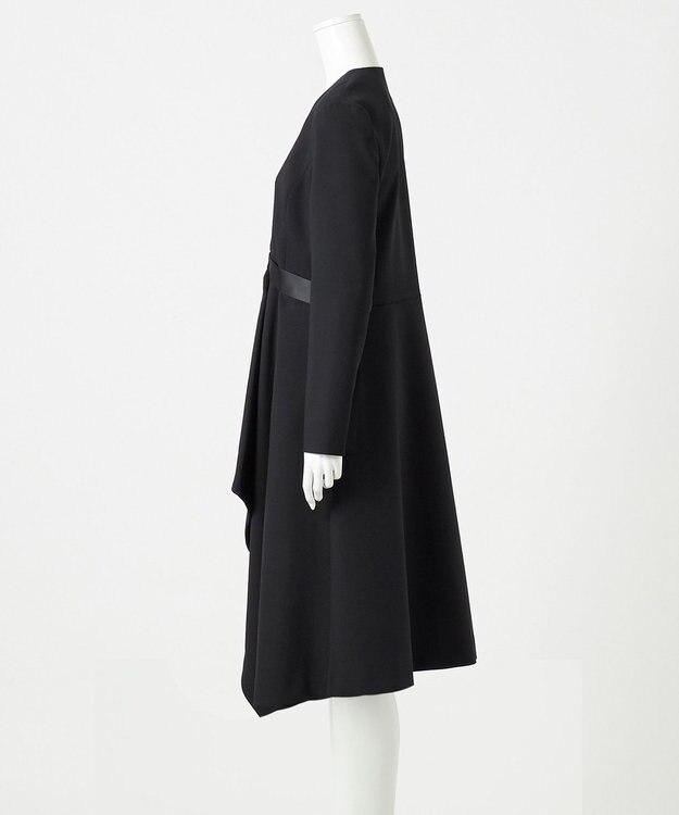 23区 【エステータ】ウールダブルクロス ワンピース ブラック系