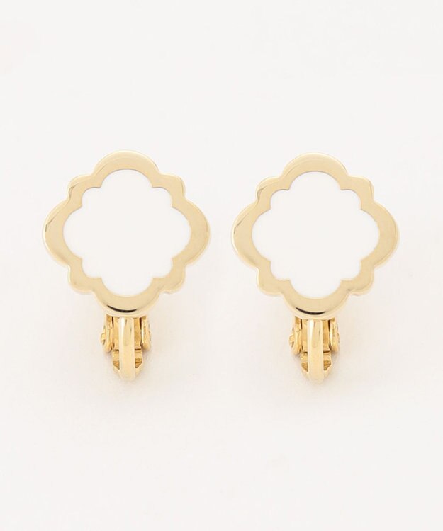 TOCCA COLOR OF CLOVER EARRINGS イヤリング ホワイト系