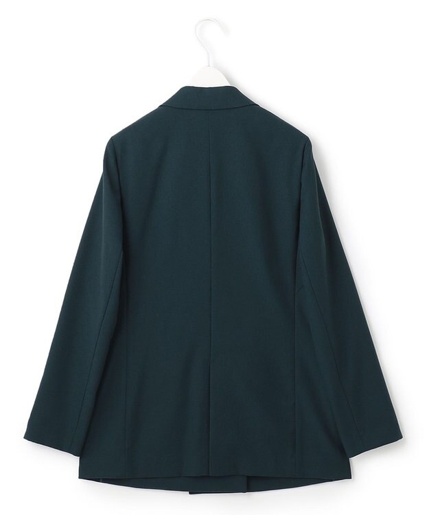 ICB L 【新色追加・洗える】 ウールマットウース ダブル前ジャケット パイングリーン系