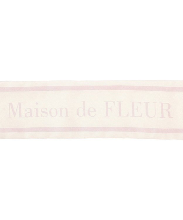 Maison de FLEUR モノグラム柄スカーフ Light Pink