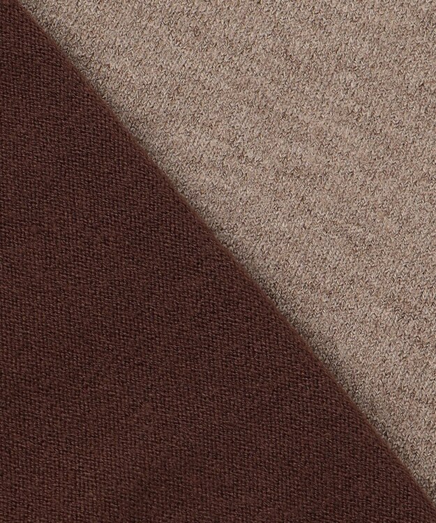 23区GOLF 【WOMEN/EC限定】カラーブロック モックニット ベージュ系