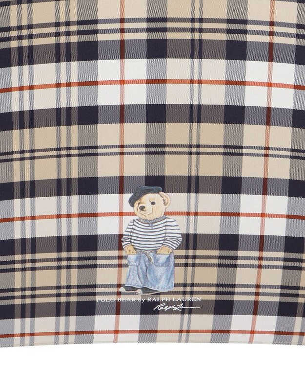 MOONBAT POLO RALPH LAUREN(ポロ ラルフローレン) 長傘 チェック ポロベア ワンポイント ベージュ