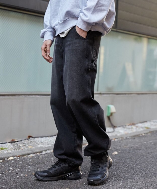 WEGO イージーペインターデニムパンツ デニムブラックソノタ