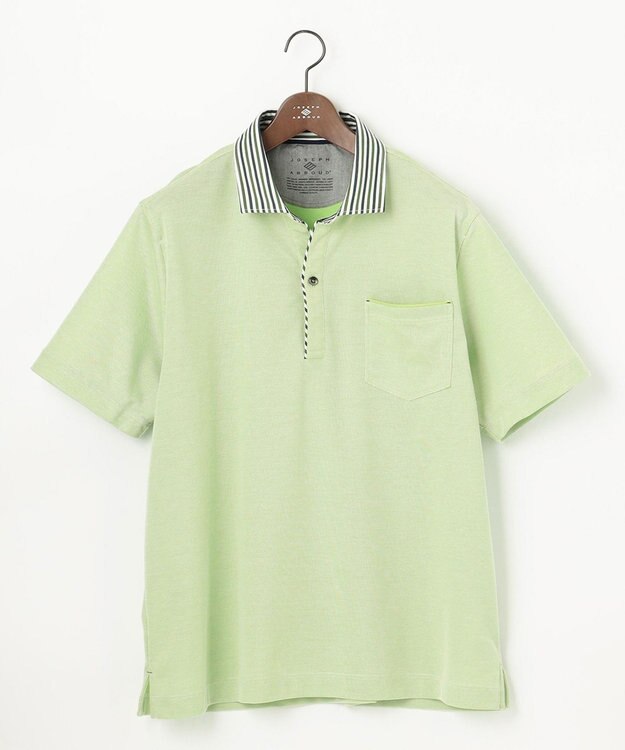 JOSEPH ABBOUD 【キングサイズ・オーガニックコットン】クールダディ ポロシャツ ライトグリーン系