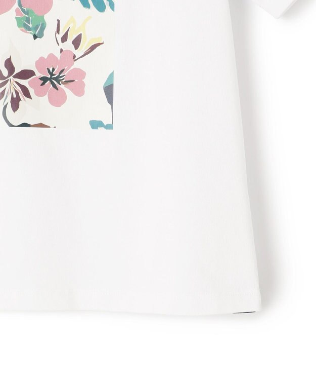 TOCCA 【接触冷感・UV90%以上カット・洗える】EXOTIC FLORAL Tシャツ ホワイト系