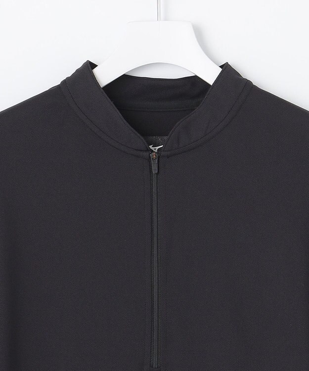 UNFILO 【ミズノ×UNFILOコラボ】ヘンリーネック シャツ ブラック