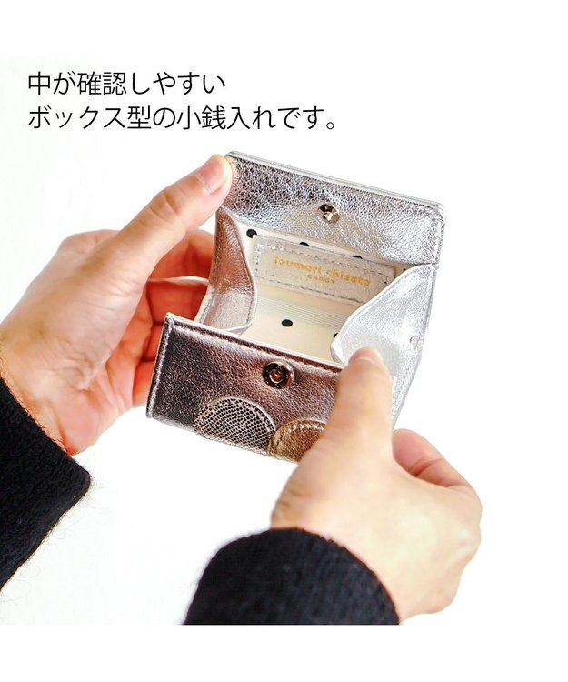 tsumori chisato CARRY 新マルチドット コインケース 小銭入れ 【プレゼントにも最適】 シルバー