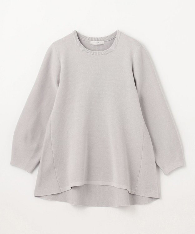 ANY ミラノリブチュニック丈ニット ライトグレー