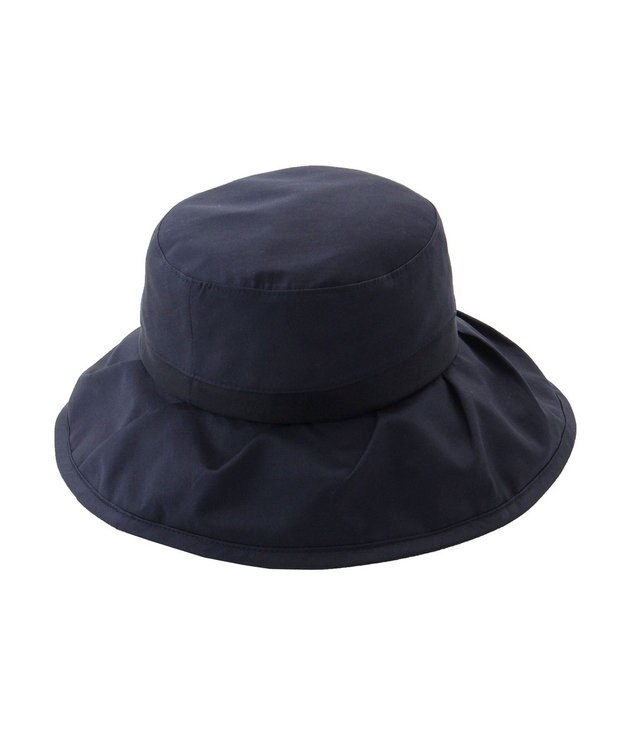 MOONBAT 【遮光100％/遮熱/UV】HIROKO KOSHINO(ヒロコ コシノ)遮光シアー カサブランカ 帽子 ゆったりMサイズ 手洗い可能/サイズ調整可能/日本製 ネイビーブルー