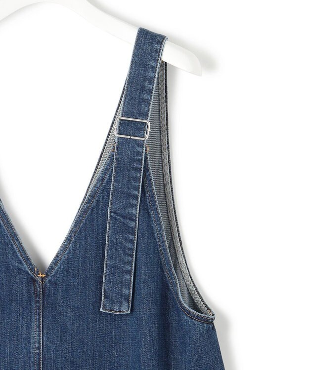 23区 L 【RED CARD TOKYO×23区】デニム サロペット ワンピース ミッドブルー系