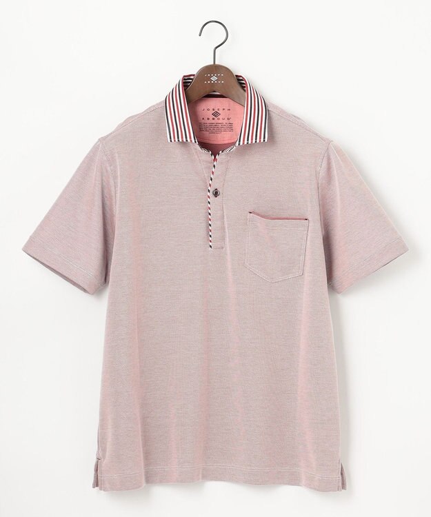 JOSEPH ABBOUD 【キングサイズ・オーガニックコットン】クールダディ ポロシャツ レッド系