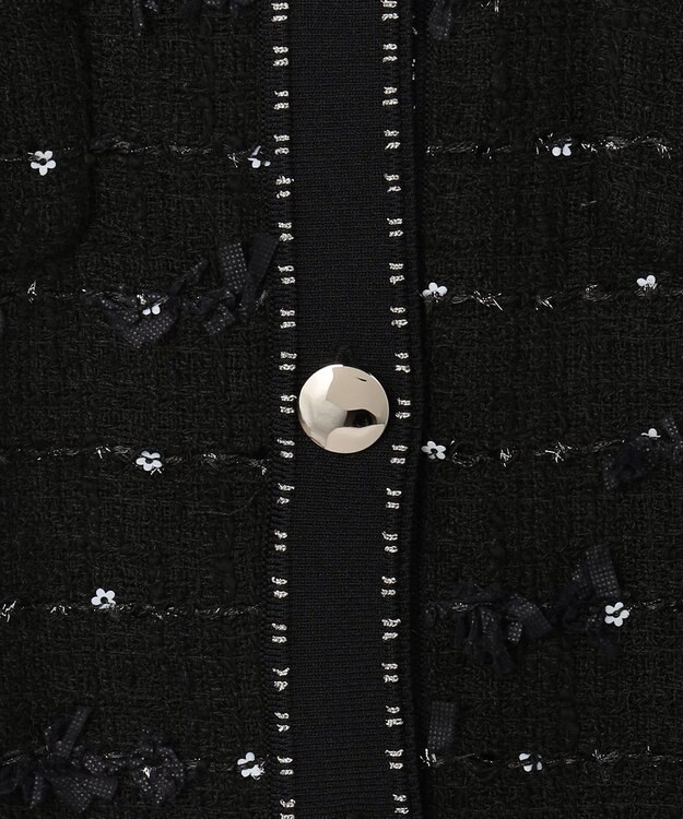 TOCCA 【八木アリサさん着用】FLOWER HIDE AND SEEK ニットジャケット ブラック系