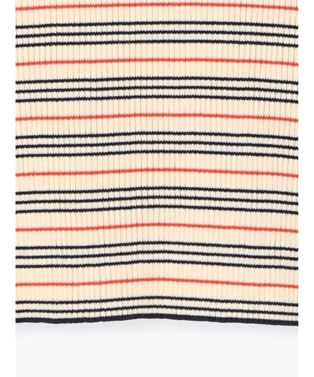 Te chichi パネルパターンアソートリブポロニット ベージュ