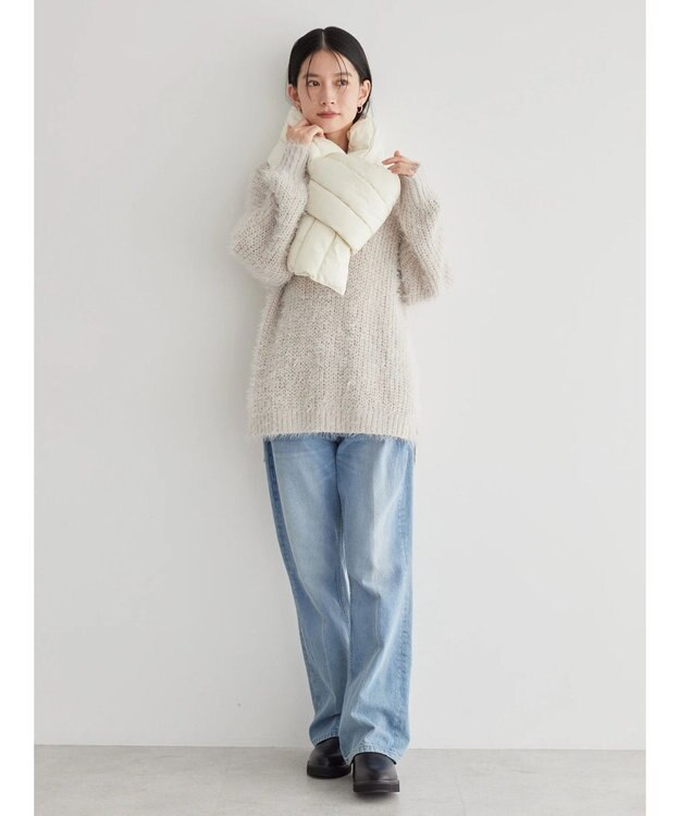 AMERICAN HOLIC キルポカキルトマフラー Ivory