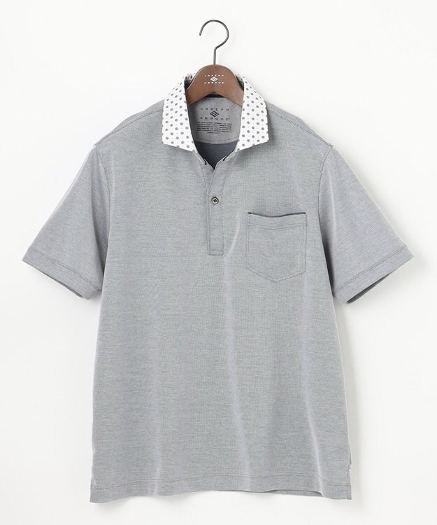 JOSEPH ABBOUD 【キングサイズ・オーガニックコットン】クールダディ ポロシャツ ライトグレー系