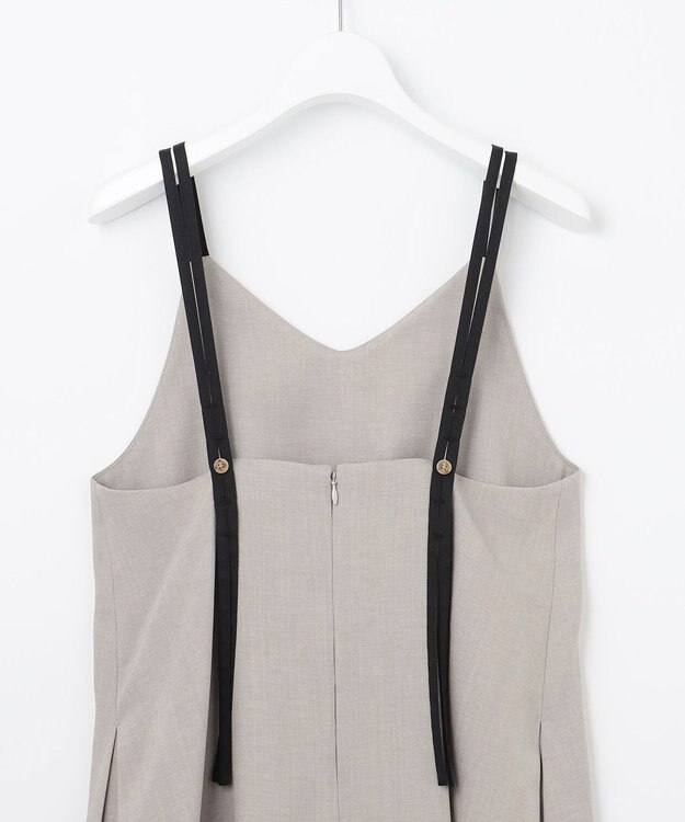 Feroux ダブルストラップキャミ ドレス ライトグレー系