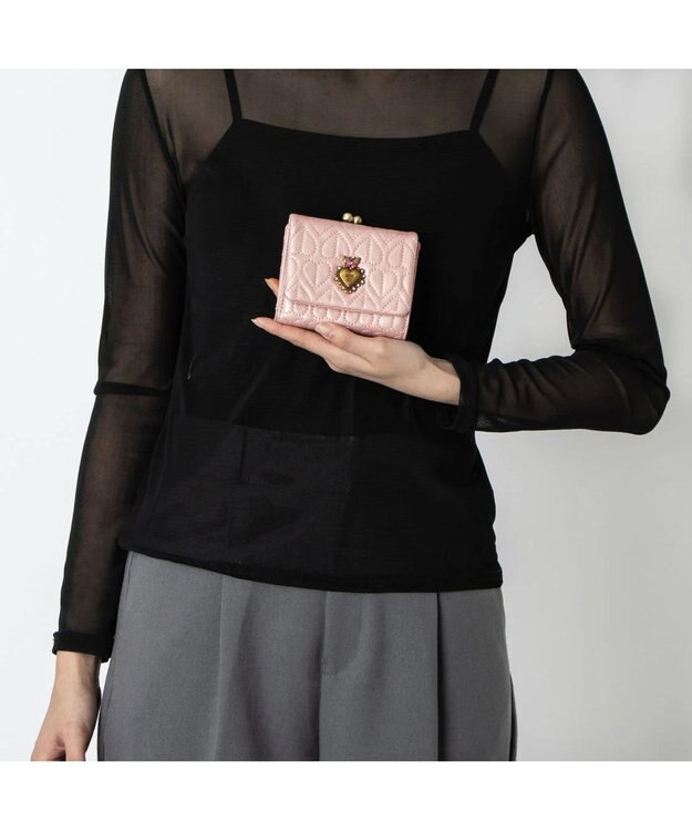 ANNA SUI ドリーミー 口金二つ折り財布 ピンク