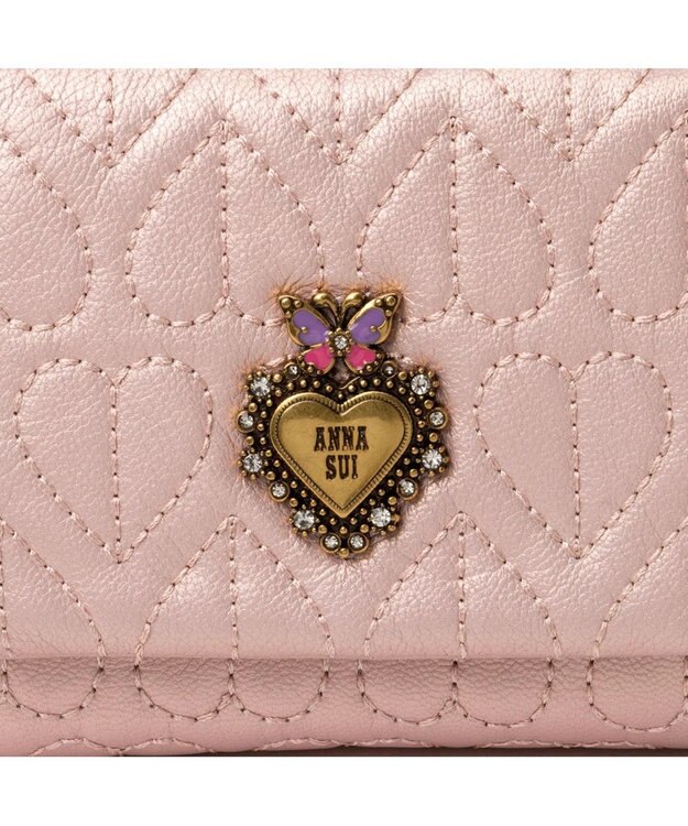 ANNA SUI ドリーミー 口金二つ折り財布 ピンク