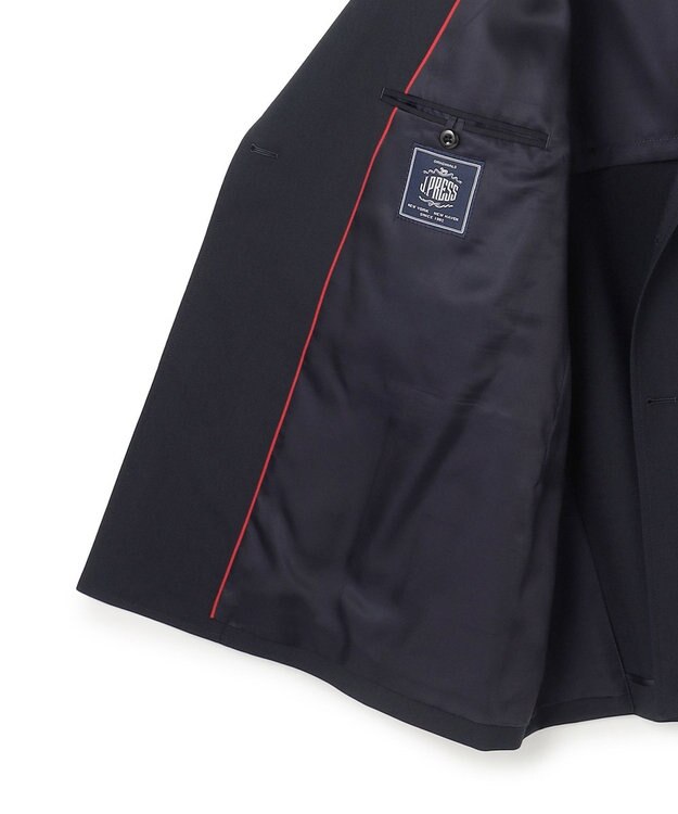 J.PRESS MEN 【J.PRESS ORIGINALS】【UNISEX】Wool Polyester Stretch Toropical 4B Blazer / Baggy-Fit ネイビー系