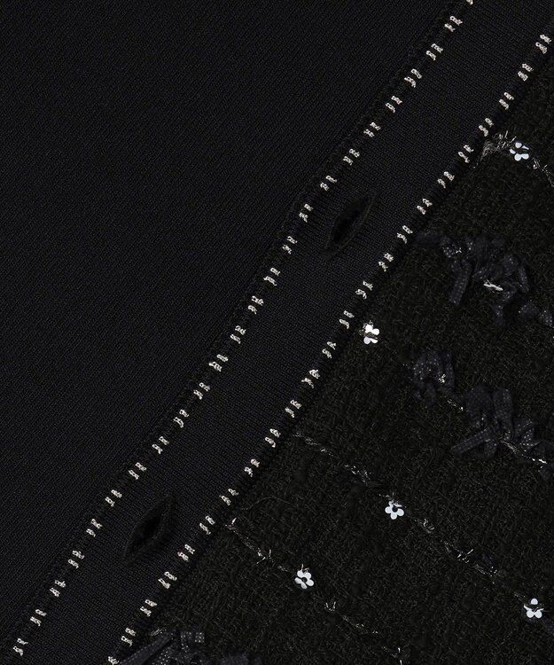 TOCCA 【八木アリサさん着用】FLOWER HIDE AND SEEK ニットジャケット ブラック系