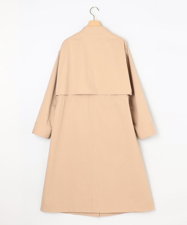 組曲 L 【WEB限定】コットンライクツイル スタンドネックコート ベージュ系