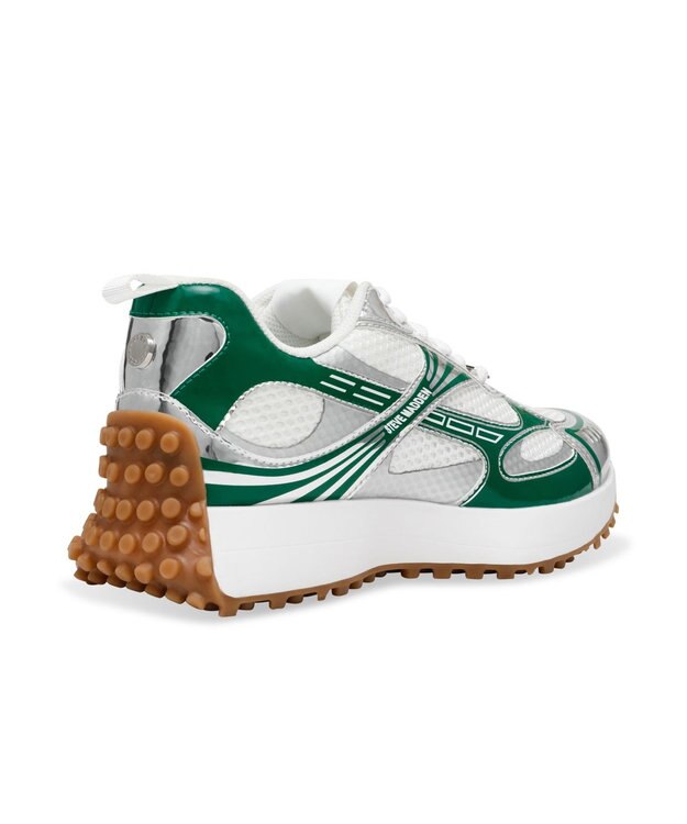 STEVE MADDEN CAUSEWAY グラフィックソールスニーカー ホワイトグリーン