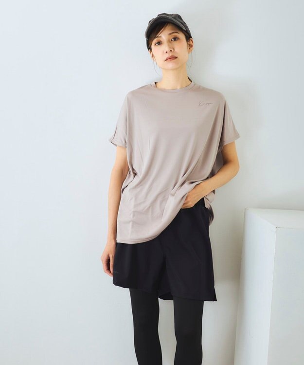OP／FILA 【Kappa】半袖FITウェア３点セット水着 ベージュ