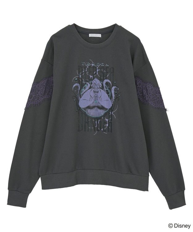 Green Parks VILLAINS/レースドッキングプリントスウェット Purple