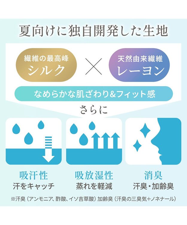 BRADELIS New York 【Yukine inc. / ブラデリス】ゆきねえとろりソフトシルク混ライトブラ25 着心地重視 軽くて快適 接触冷感機能付き 補正下着 アッシュブルー