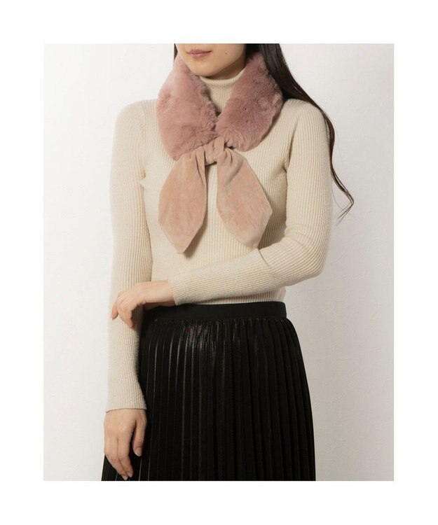 UNBILLION カシュネ cache nez / フェイクファーティペット ピンク