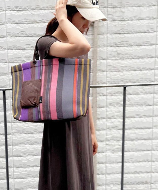 ROOTOTE 1165【手洗い可能】SC.ミディアム.ウエッファ.ストライプ-A