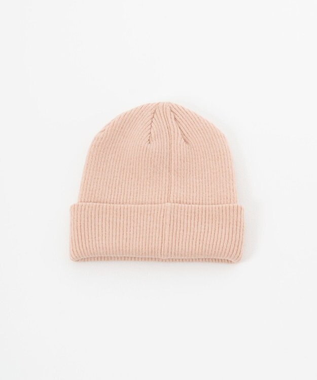 MOONBAT 【洗える】伸縮性に優れたストレスフリー ニット帽 ゆったり ピンクベージュ