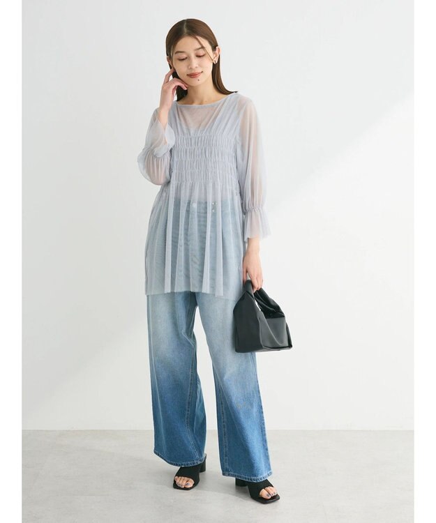 Green Parks ・ＥＬＥＮＣＡＲＥ　ＤＵＥグラデーションデニムパンツ Light Indigo