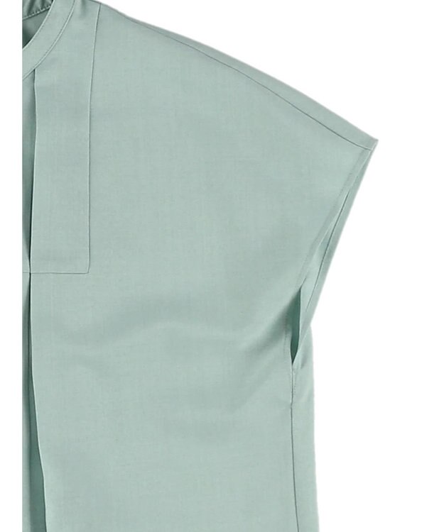 earth music&ecology タックデザインブラウス Green