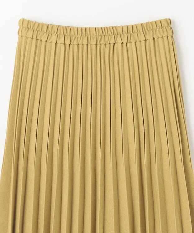 ANY 【ウエストゴム】プリーツスカート マスタード