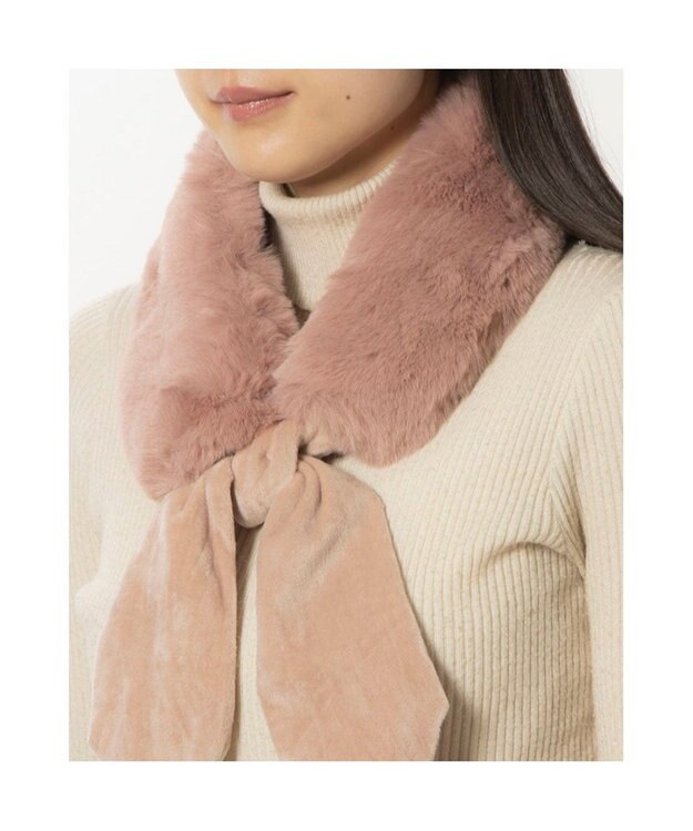 UNBILLION カシュネ cache nez / フェイクファーティペット ピンク