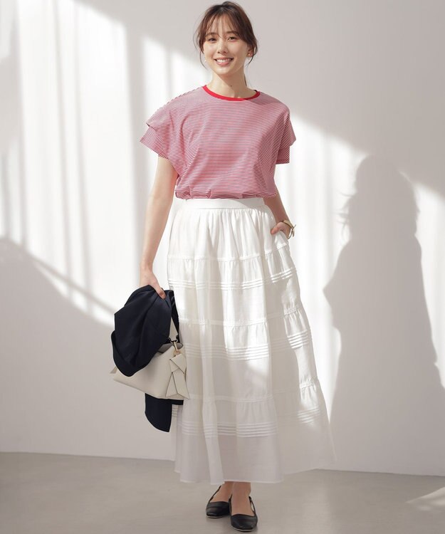 組曲 クラウドローン スカート ホワイト系