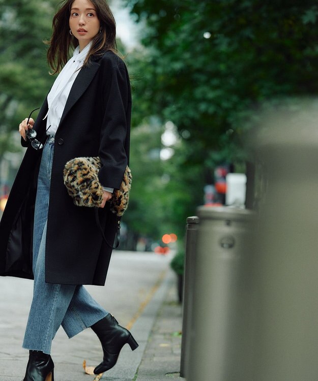 23区 L CANCLINI スカーフ ディテール シャツ ホワイト