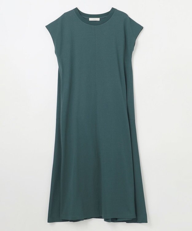 ANY 【洗濯機可】フレンチスリーブワンピース グリーン