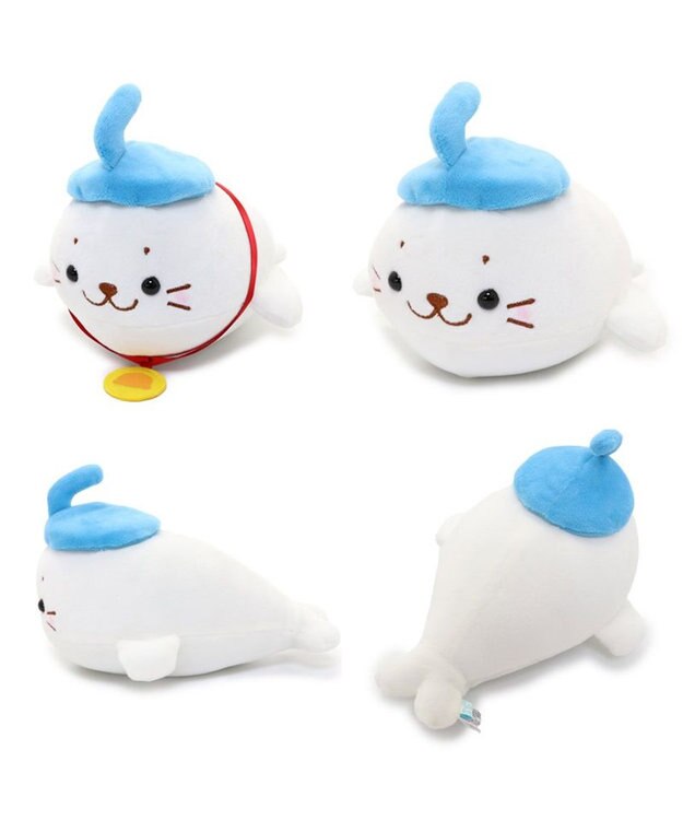 Mother garden しろたん カーリングマスコット 青色 22cm小さい ぬいぐるみ マスコット カーリング あざらし アザラシ かわいい キャラクター プレゼント ギフト マザーガーデン 青