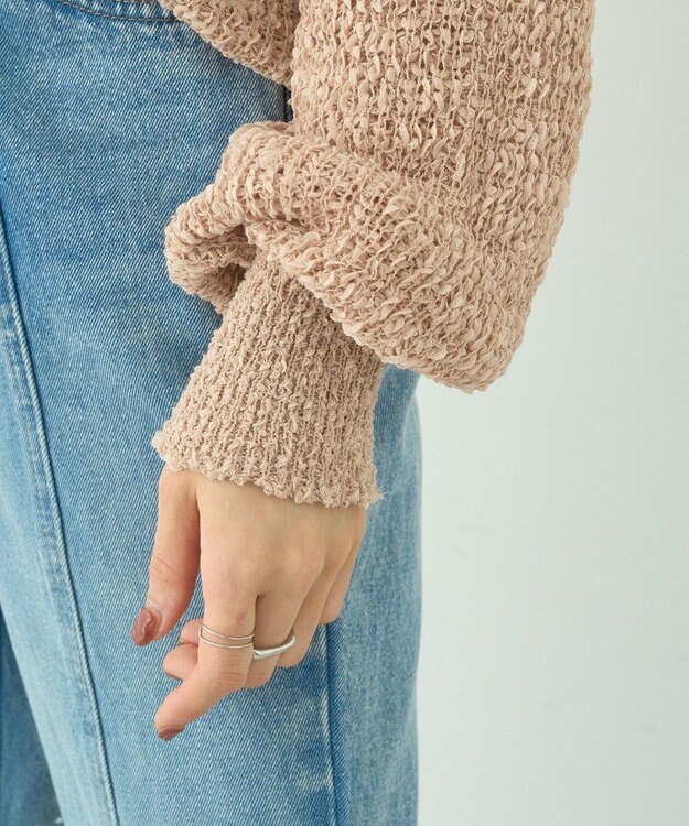 earth music&ecology ドロストニットプルオーバー Pink