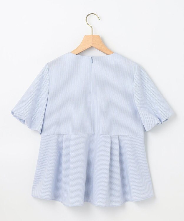 組曲 S ドビーストライプピンタック ブラウス ブルーストライプ系1