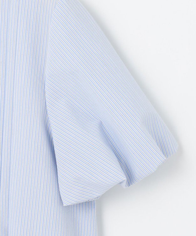 組曲 S ドビーストライプピンタック ブラウス ブルーストライプ系1