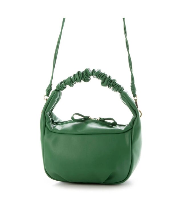 UNBILLION kakatoo ギャザーハンドル2wayバッグ グリーン